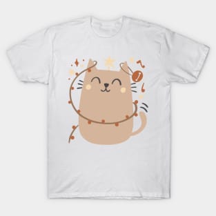 Cute Christmas cat T-Shirt